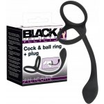 Black Velvets Cock & Ball Ring + Plug Slim – Zboží Dáma