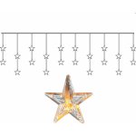 STAR TRADING Světelný LED závěs Star 180 cm čirá barva plast – Zboží Dáma