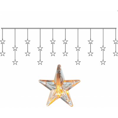 STAR TRADING Světelný LED závěs Star 180 cm čirá barva plast – Zboží Dáma