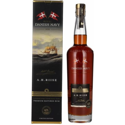 A.H.Riise Royal Danish Navy Rum 20y 40% 0,7 l (karton) – Zboží Dáma