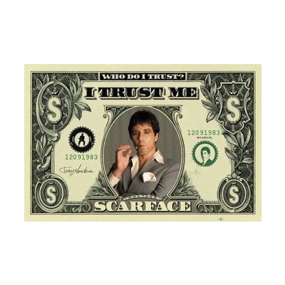 Plakát - Scarface dollar – Zboží Dáma