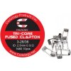 Příslušenství pro e-cigaretu Coilology Tri-Core Fused Clapton předmotané spirálky Ni80 0,32ohm 10ks