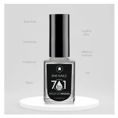 Enii Nails Argan Oil Infusion regenerační lak 7 in 1 11 ml – Hledejceny.cz