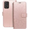 Pouzdro a kryt na mobilní telefon Samsung Pouzdro Forcell MEZZO Book Samsung Galaxy A52 5G / A52 LTE / A52S mandala - knížkové rose zlaté