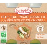 Babybio Hrášek a pastiňák s cuketou a telecím masem 2 x 200 g – Zboží Dáma