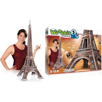Wrebbit 3D puzzle Eiffelova věž 816 ks