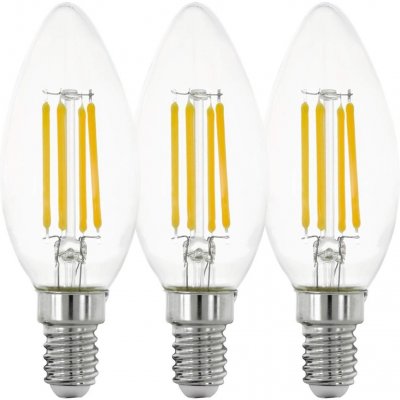 Eglo SADA 3x LED Žárovka VINTAGE C35 E14/4W/230V 2700K – Zboží Mobilmania