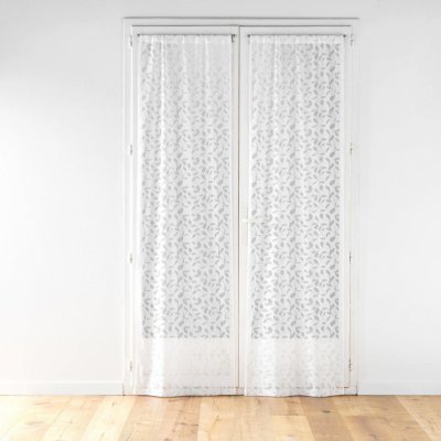 Douceur d'intérieur Sada dvou záclon se vzorem listů, MANON, 70 x 240 cm bílá – Hledejceny.cz