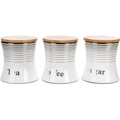 Eurofirony nádoby na čaj cukr a kávu 12 x 12 x 13 cm – Zboží Mobilmania