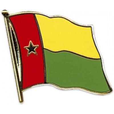 Odznak (pins) 20mm vlajka Guinea-Bissau - barevný – Hledejceny.cz