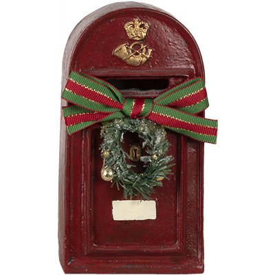 Clayre&Eef Clayre & Eef figurka poštovní schránka 8x6x15 cm červená polyresinová – Hledejceny.cz