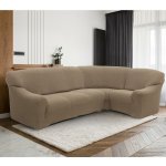 Forbyt potah na rohovou sedačku napínací Denia oříšková 340 - 540 x 60 - 110 cm – Zboží Mobilmania