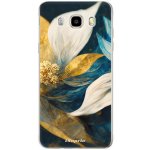 Pouzdro iSaprio - Gold Petals - Samsung Galaxy J5 2016 – Sleviste.cz