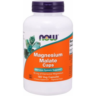 Now Foods Magnesium Malate Hořčík s kyselinou jablečnou 180 rostlinných kapslí – Hledejceny.cz