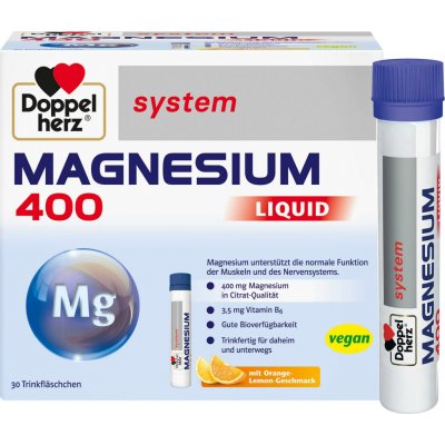 Doppelherz System Magnesium 400 Liquid 30 lahviček – Hledejceny.cz