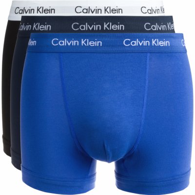 Calvin Klein sada boxerek Cotton Stretch 3P Lr Trunk U2664G 4KU Blue ShadowCobalt WaterBlack