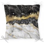 Minimalist Cushion Covers Black Gold Marble černá/zlatá 40 x 40 cm – Zbozi.Blesk.cz