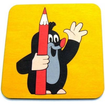 DoDo Krteček skládací obrázek Krtek s pastelkou 9 dílků – Hledejceny.cz