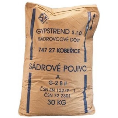 GYPSTREND Sádra balená stavební 30kg šedá SADRA 30KG