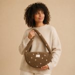 Studio Noos Crossbody taška Mini Teddy Brown Hearts – Zboží Mobilmania