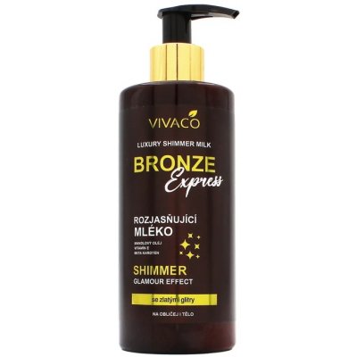 Vivaco Bronze Express rozjasňující tělové mléko 300 ml – Zboží Dáma