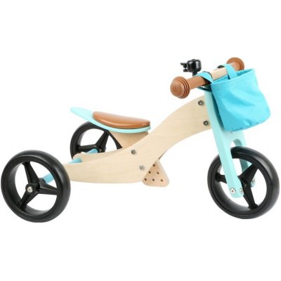 Small Foot Bike-Trike 2v1 dřevěné tyrkysové