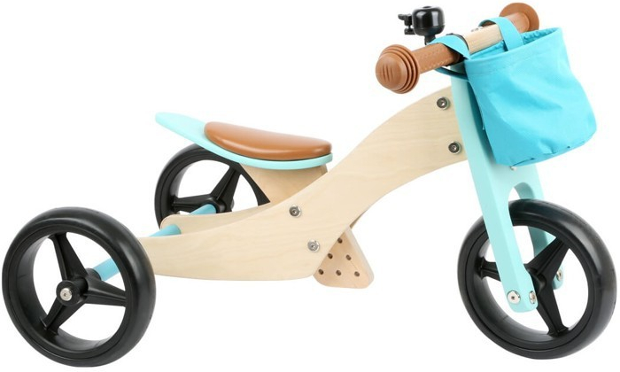 Small Foot Bike-Trike 2v1 dřevěné tyrkysové