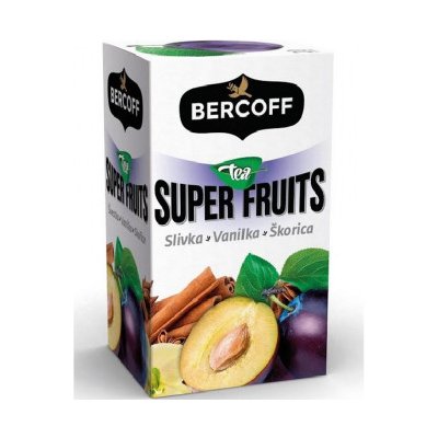 Bercoff Klember Super Fruits Švestka a vanilka se skořicí 20 x 2,5 g