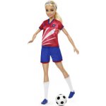 Barbie Fotbalová blond culík barevné # 9 U – Zboží Mobilmania