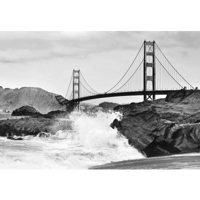 W&G Vliesová fototapeta Golden Gate Bridge 366 x 254 cm – Zboží Mobilmania