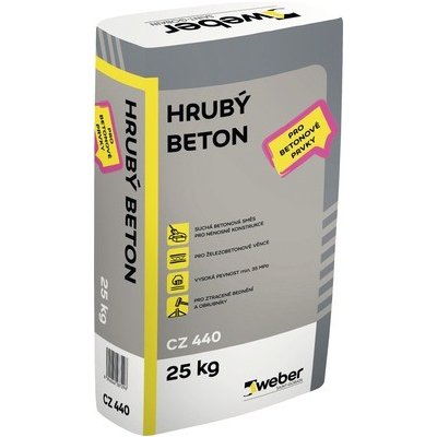 Weber.bat Beton - suchá betonová směs - 25 kg balení 25 kg (ks) – Zbozi.Blesk.cz