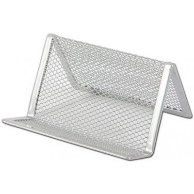 Kovový stojánek na vizitky CONCORDE, stříbrný – Sleviste.cz