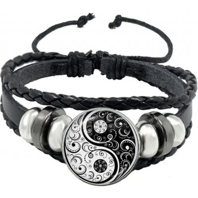 Woodrow náramek Jin Jang paisley eko kůže 2419 – Zboží Dáma