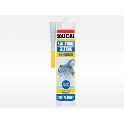 Soudal Sanitární neutrální silikon 310 g transparentní – Hledejceny.cz