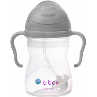 b.box hrneček s brčkem šedý 240 ml – Zbozi.Blesk.cz