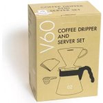 Hario V60-02 Pour Over Kit Plastic Black – Hledejceny.cz