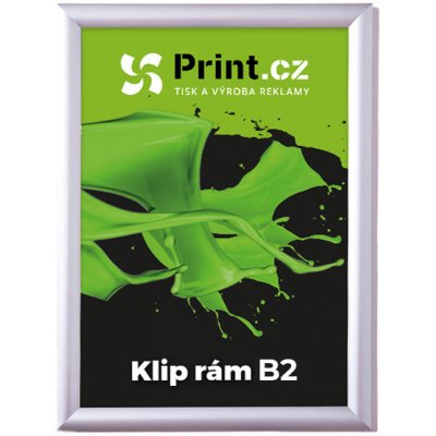 Print.cz Klip rám B2 s ostrými rohy s tiskem – Hledejceny.cz