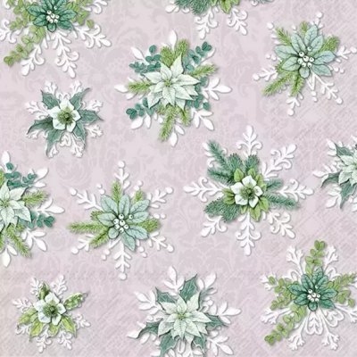 IHR Ideal Home Range Ubrousek 33x33cm Kvetoucí sněhové vločky – Zboží Dáma