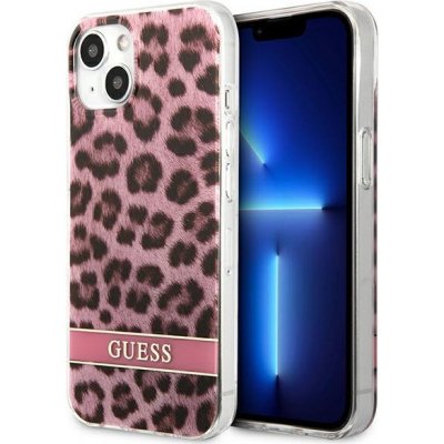 Pouzdro Guess Apple iPhone 13 mini Leopard růžové – Zboží Mobilmania