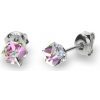 Náušnice Spark Swarovski Elements Small Cube studs K48414VL Vitrail Light