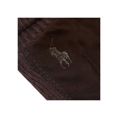 Polo Ralph Lauren pánské rukavice Suede Sandwich hnědá