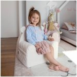 Babysteps Dětské křesílko Velvet krémová – Zboží Dáma