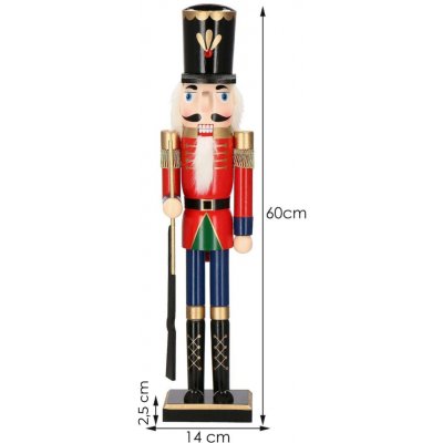 Springos CA0908 VÁNOČNÍ OZDODA LUSKÁČEK 60 CM – Hledejceny.cz