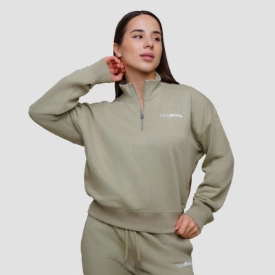 GymBeam Women‘s Agile 1/2 Zip Jumper Sage – Zboží Dáma