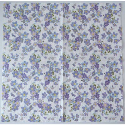 Ubrousek na decoupage Květiny Pomněnky – Zboží Dáma