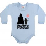 Body s potiskem Star Wars Daddys Princess Světlá modrá Canvas Dětské body Bezvatriko.cz – Zboží Mobilmania