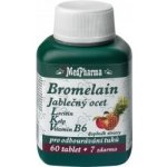 MedPharma Bromelain 300 mg + jabl. ocet + Lecitin + kelp + B6 67 tablet – Hledejceny.cz