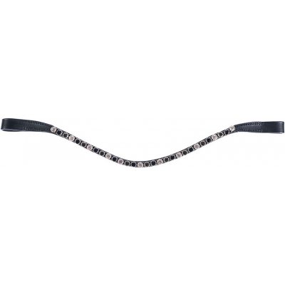 HKM Čelenka s kamínky černá/šedá/bílá – Zboží Mobilmania
