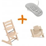 Stokke Tripp Trapp Bundle Natural + Newborn set Grey – Zbozi.Blesk.cz