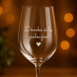 Ahome CZ Čirá sklenice na víno Dneska si to zasloužím 450 ml – Sleviste.cz